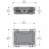 NANUK - Odolný kufr model 923 na laptop - šedý