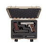 NANUK - Odolný kufr model 910 2UP Classic Pistol - pískový