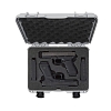NANUK - Odolný kufr model 910 2UP Glock Pistol - stříbrný