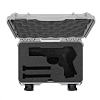 NANUK - Odolný kufr model 909 Classic Pistol - stříbrný